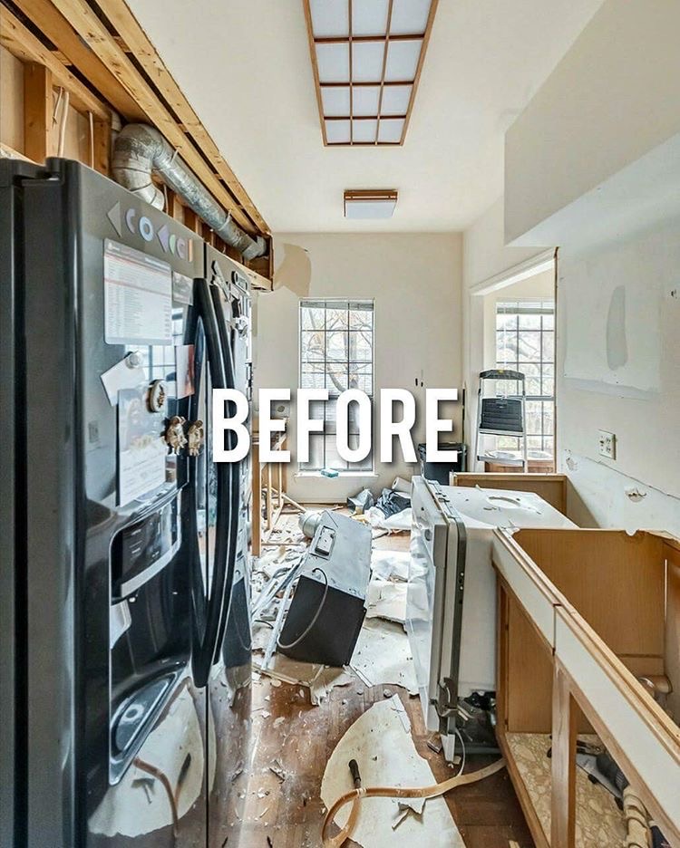 kitchen remodeling project - The Before Picture